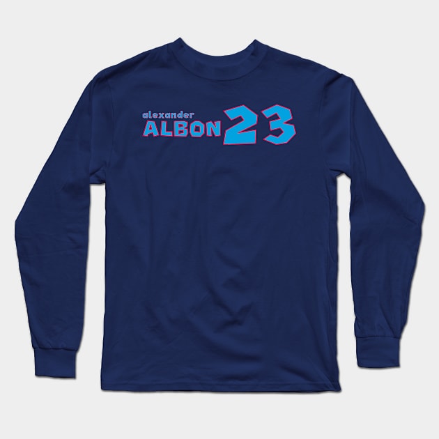 Alexander Albon '23 Long Sleeve T-Shirt by SteamboatJoe